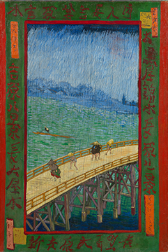 van Gogh: Bridge in the Rain (after Hiroshige), 1887